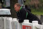 Dean Richards, Newcastle Falcons Director of Rugby watching the Tynedale Schools Rugby.
